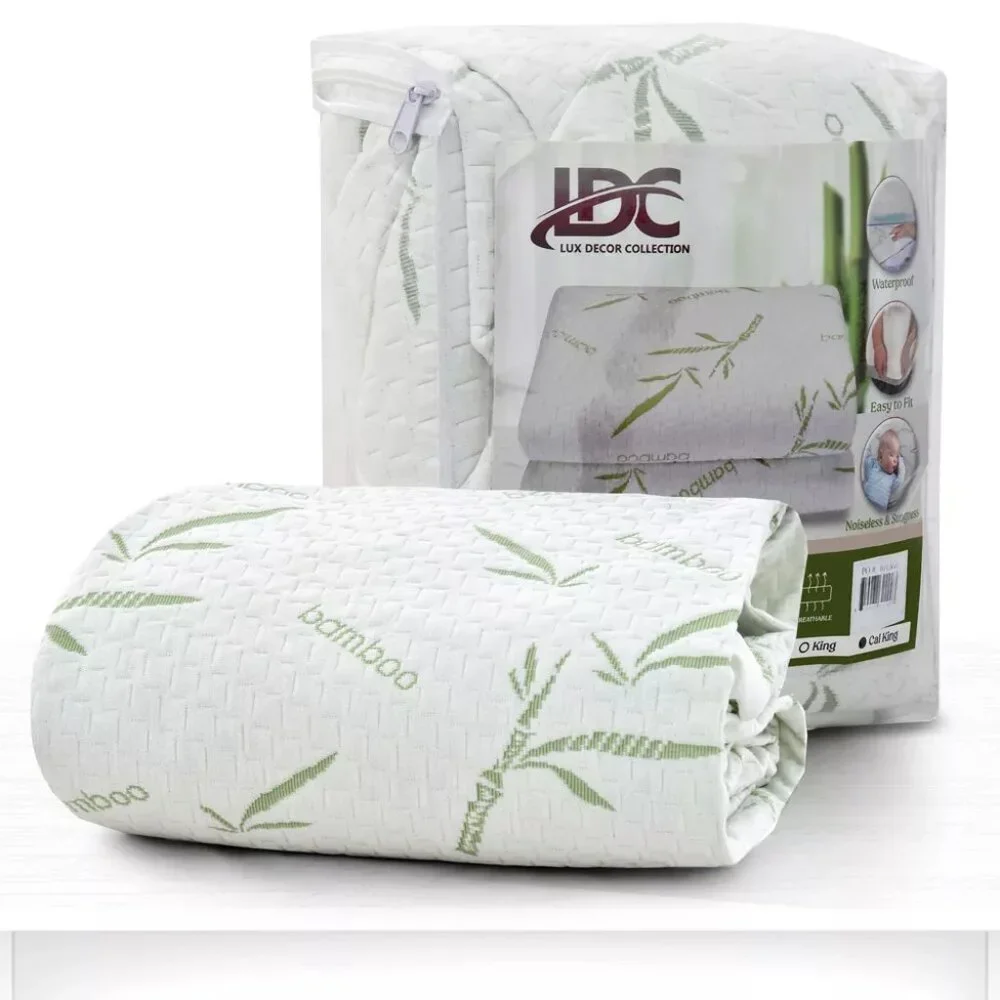 Lux Decor Collection Bamboo Mattress Protector Hypoallergenic Breath Waterproof